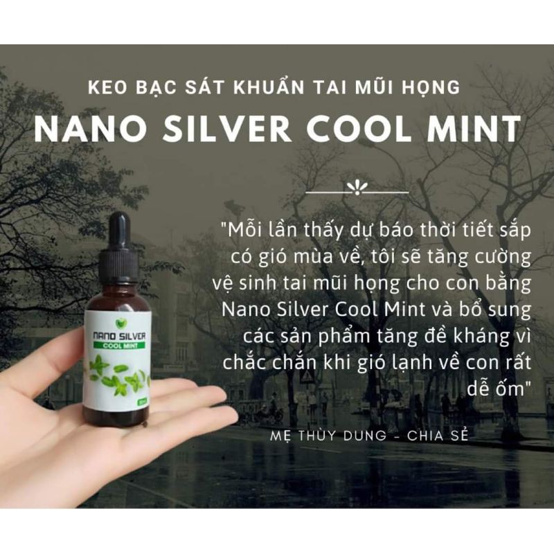 MUA 1 NANO SILIVER COOL MINT TẶNG 1 VỎ CHAI XỊT