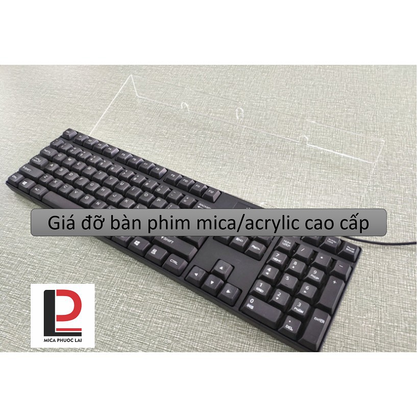 Giá đỡ bàn phím máy tính acrylic trong suốt/Chân đế bàn phím mica kiểu chữ Z