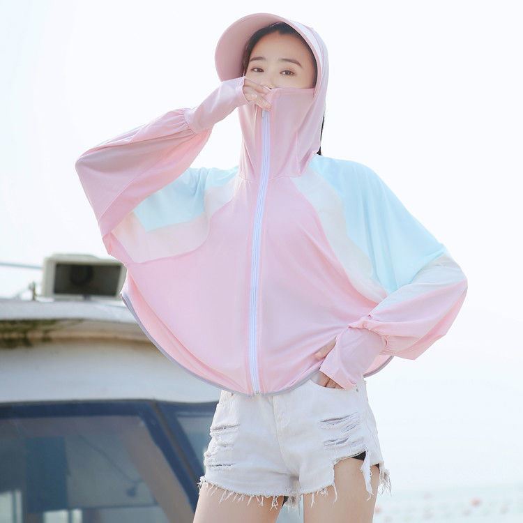 Áo Khoác Chống Nắng Và Tia UV Chất Liệu Lụa Lạnh Mỏng Thoáng Khí Thời Trang Mùa Hè Cho Nữ
