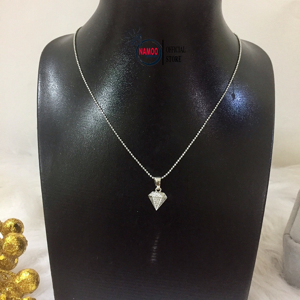 Dây Chuyền Bạc Nữ V814 Diamond Namoo Jewelry