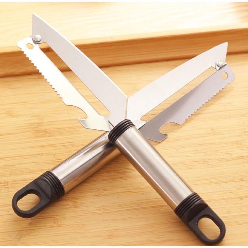 Dao Bào 2 Lưỡi Inox 5 Trong 1 Sắc Bén, Đa Chức Năng Tiện Ích