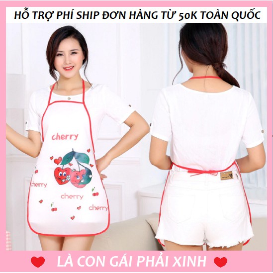 Tạp Dề Nấu Ăn Hình Thú Dễ Thương Chống Thấm Nước