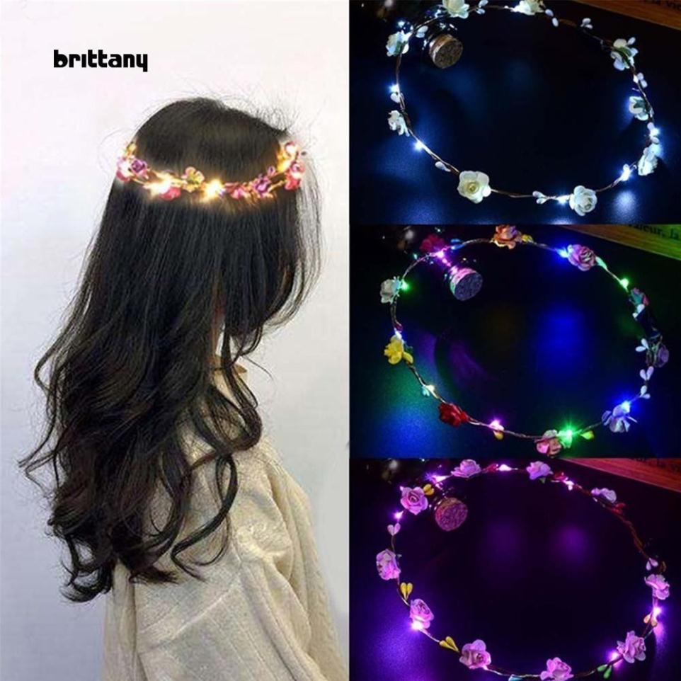 Vòng hoa đội đầu đèn led