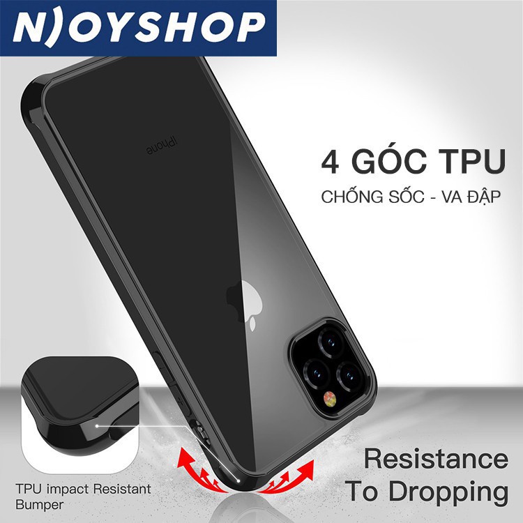 ỐP LƯNG IPHONE AMOR SERIES VIỀN VUÔNG CHỐNG SỐC 4 GÓC LƯNG TRONG BẢO VỆ CAMERA IPHONE 12 PRO MAX 11 PRO MAX NJOYSHOP