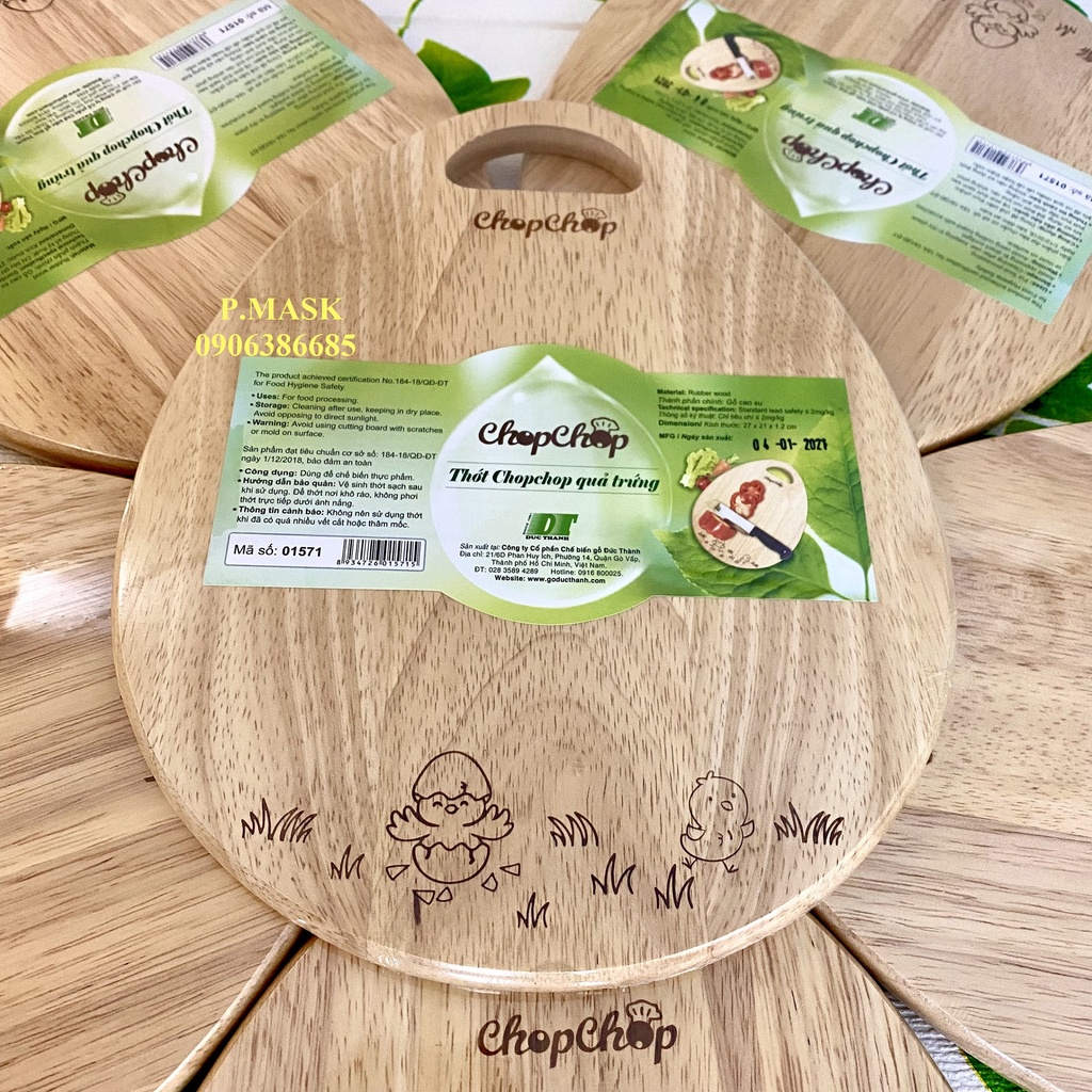 Thớt Gỗ ChopChop Quả Trứng 01571 - Thớt Gỗ Đức Thành