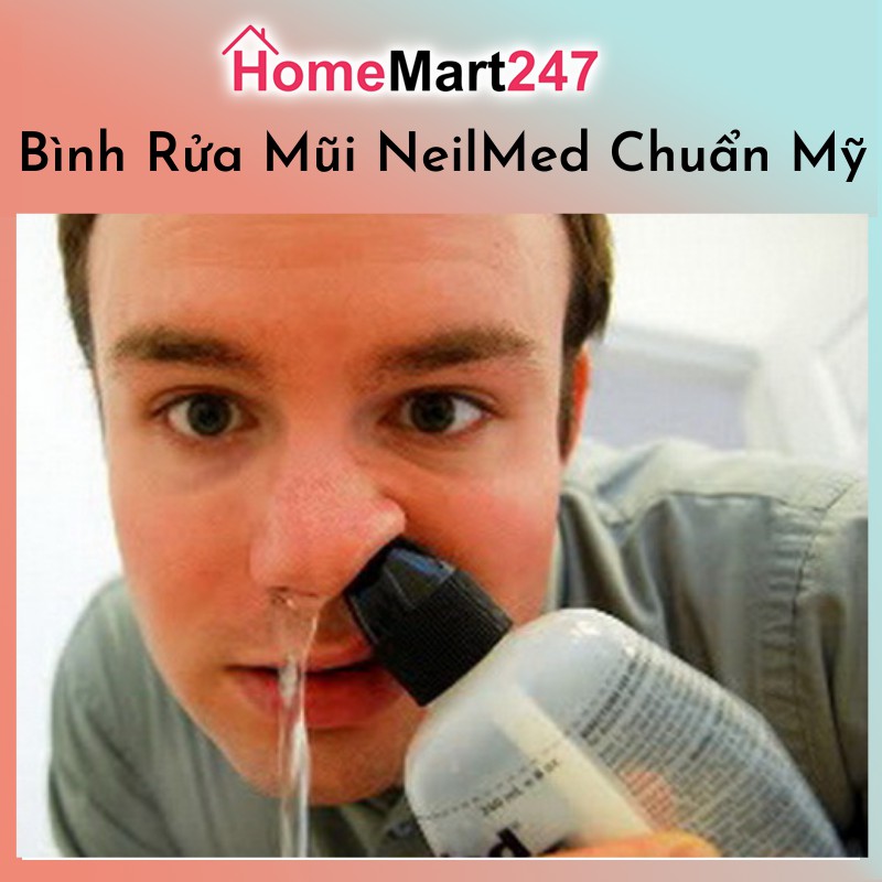 Set Bình Rửa Mũi Neilmed Mỹ Chính Hãng ( Hàng Tách Lẻ Từ Hộp Neilmed 250 Gói) Date 2025 - 2026.