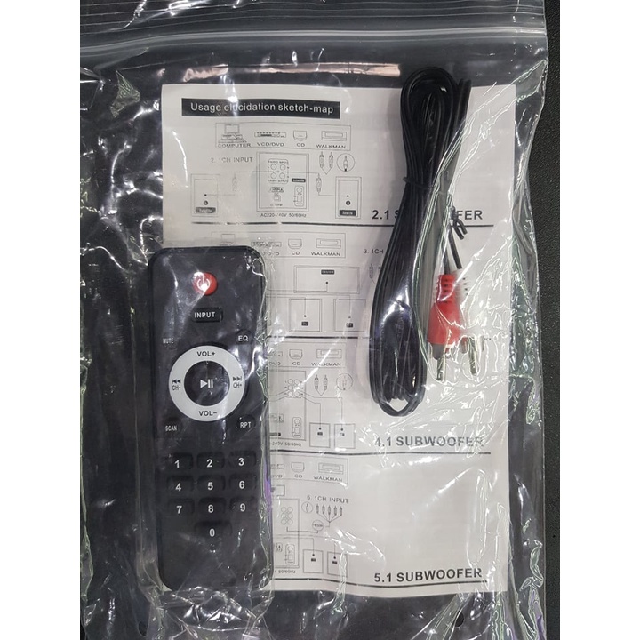 Loa máy tính Junbog JB-9500: Có bluetooth, Có cổng MIC hát karaoke, kiểu dáng đẹp, công suất lớn