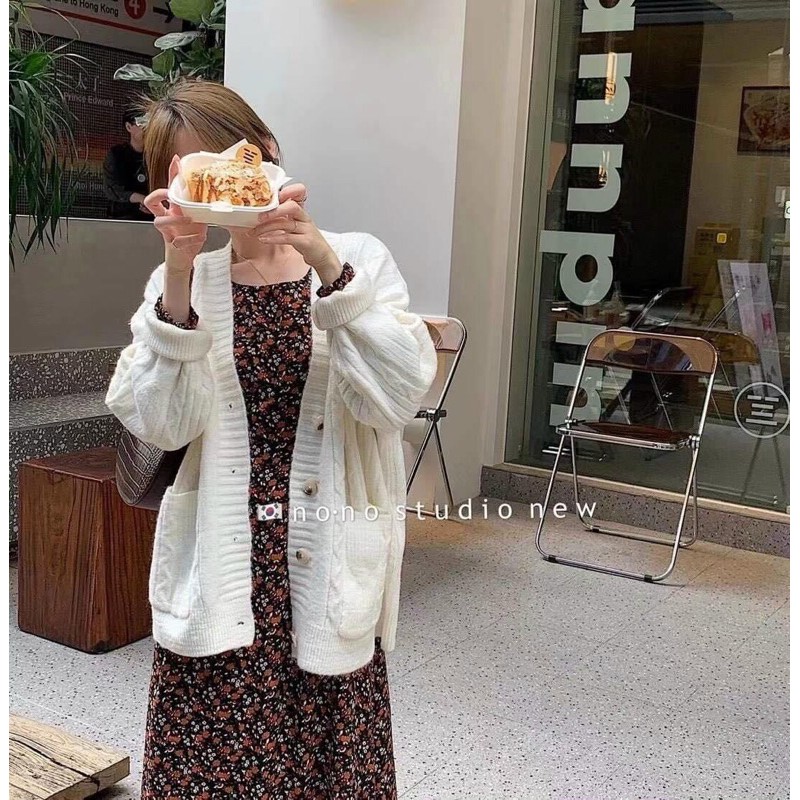 Áo cadigan len siêu hot