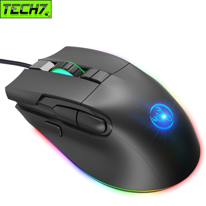 Chuột LED RGB 7200 DPI Gaming Mouse macro HXSJ A905