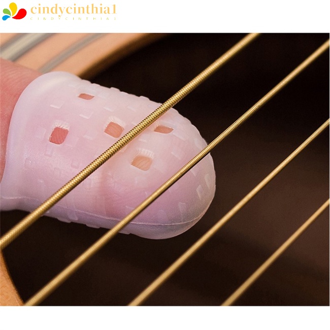 Bộ 5 Vỏ Bọc Ngón Tay Chống Trượt Giảm Đau Dùng Chơi Đàn Ukulele / Guitar Điện / Acoustic