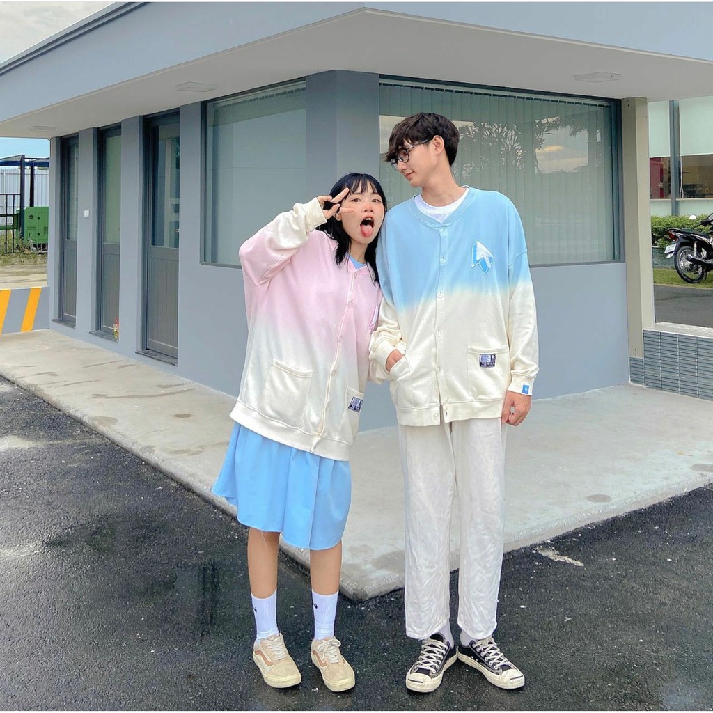 Áo Khoác Nỉ Bông Cardigan Tiedye CLICK.CLUB Loang Màu Unisex