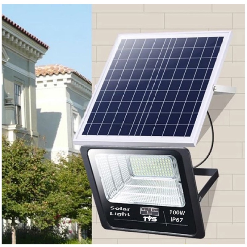 Đèn năng lượng mặt trời Solar light 100W đến 300W -  Đèn LED pha chống nước IP67 mẫu mới nhất 2021