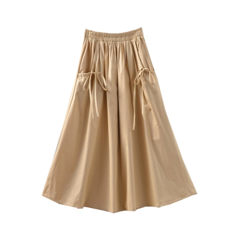 Đầm dài vừa IELGY đính nơ dễ phối đồ cho nữ