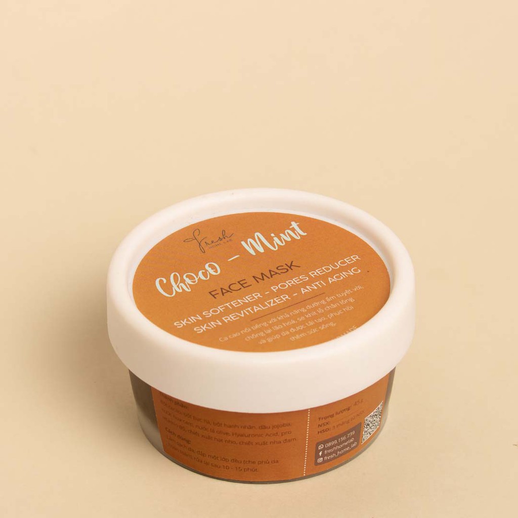 Mặt nạ thiên nhiên ca cao chống lão hóa Choco - Mint Fresh Home Lab