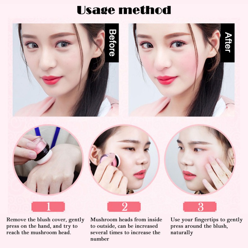 Hộp phấn má hồng làm sáng tông da, bền màu đi kèm đệm xốp mềm tiện lợi | BigBuy360 - bigbuy360.vn