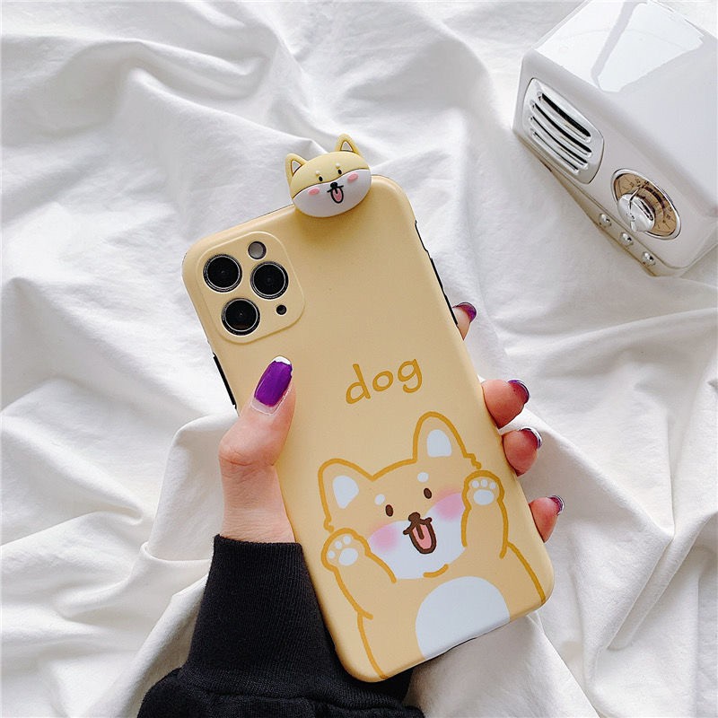 Ốp lưng iphone leo IMD Mèo - Dog Cute 7plus/ 8plus / x /xs /xsmax/11/ /11 promax/12/12pro/12promax  DT07- Dino Case