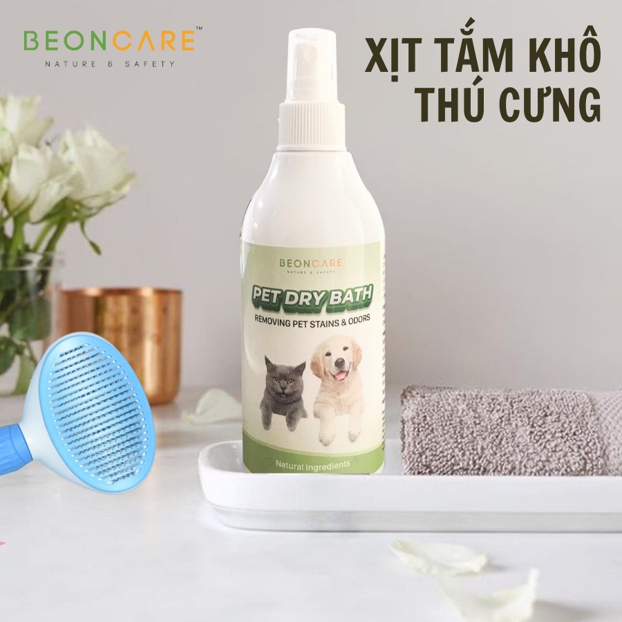 Combo 5 Sản Phẩm Beoncare Gồm Khử Mùi Vệ Sinh, Sữa Tắm Ve Rận, Sữa Tắm Khử Mùi, Xịt Tắm Khô, Nước Hoa tặng bát