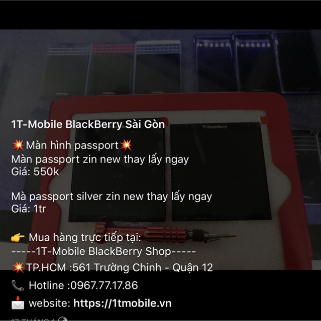 [Blackberry Passport Silver ] Màn hình dành cho điện thoại Blackberry Passport Silver Zin New