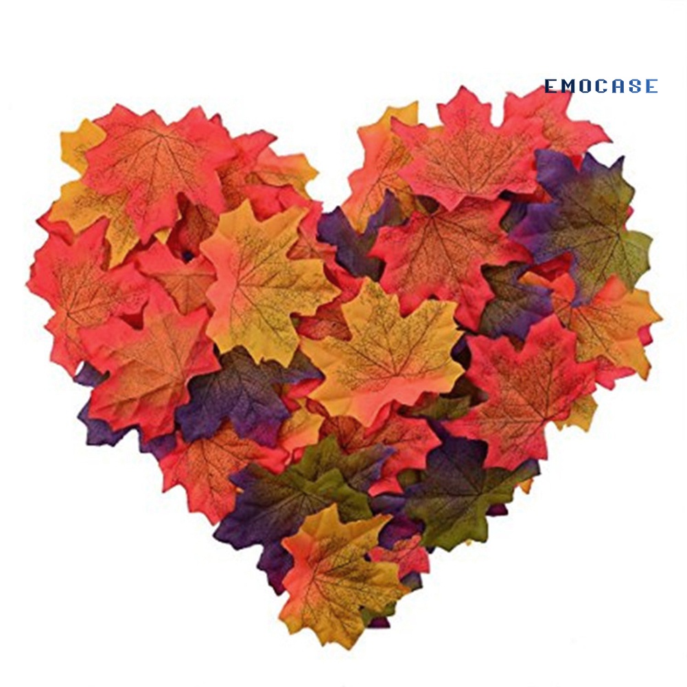 Set 50 Lá Phong Giả Dùng Trang Trí Tiệc Cưới / Sổ Lưu Niệm