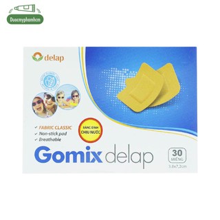 BĂNG DÍNH GOMIX DELAP XANH 3.8CM X 7.2CM, HỘP 30 MIẾNG