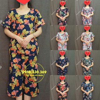 Đồ bộ tole thái trung niên lửng nhiều họa tiết đẹp