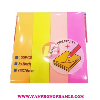 Giấy note 4 màu 7,6 x 1,9 cm
