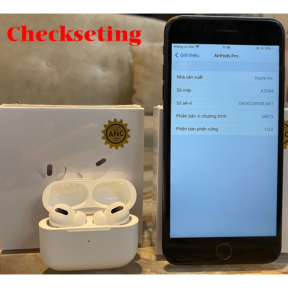 Tai Nghe Bluetooth TWS Pro Premium ANC - Chip 1562A - Chống Ồn ANC 35db - Xuyên Âm - Cảm Biến Lực - TẶNG BAO SILICON 🎧 | BigBuy360 - bigbuy360.vn