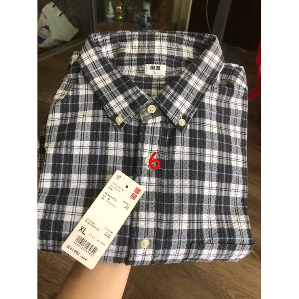 Áo sơ mi nam cộc tay uniqlo chính hãng