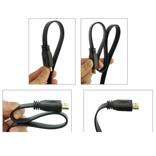 Dây cáp HDMI 5m dẹt chống nhiễu cực tốt nối giữa Laptop, đầu phát HD, Xbox... với Tivi, máy chiếu - Hàng chính hãng