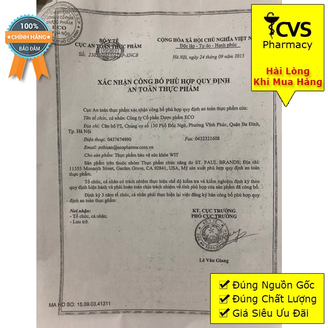 WIT - Viên Uống Bổ Mắt Tăng Cường Thi Lực (30 Viên)