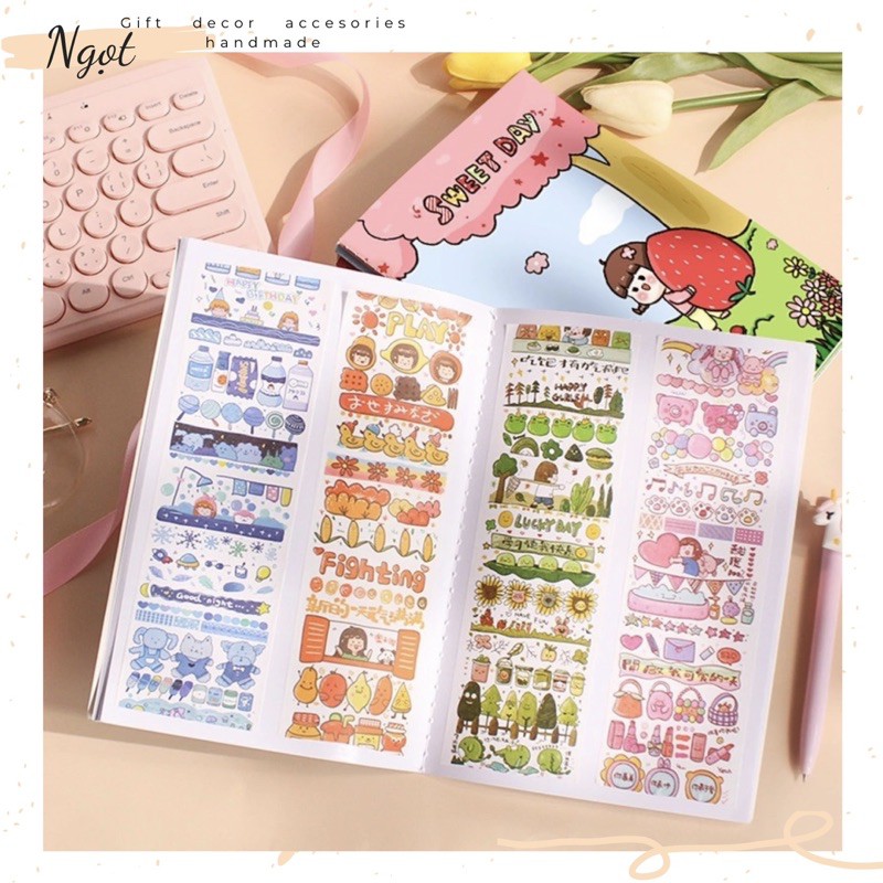 [SẴN] Sổ Chiết Lưu Trữ Sticker A5 Câu Chuyện Story Cute