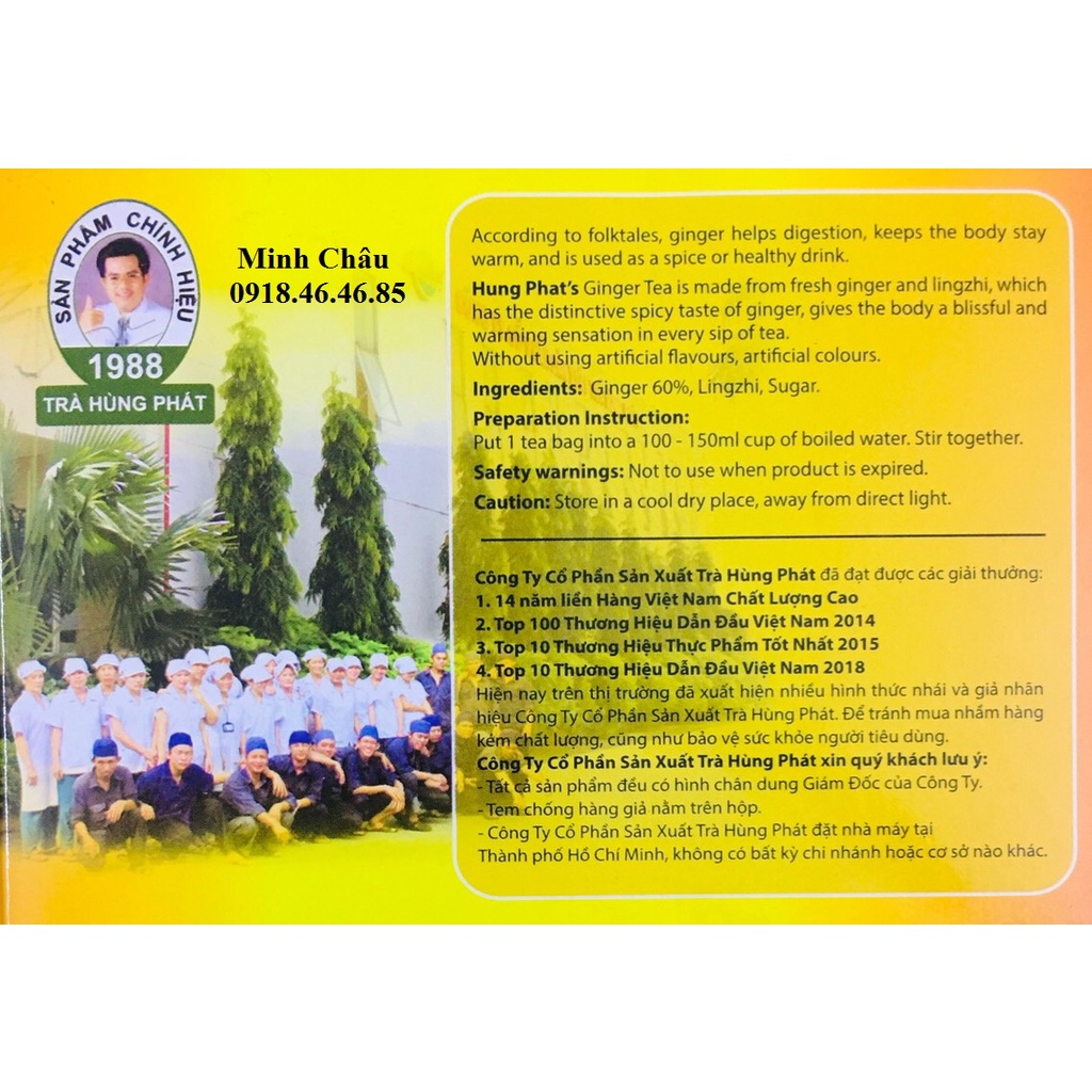 Trà Gừng hòa tan Hùng Phát 10 gói | BigBuy360 - bigbuy360.vn
