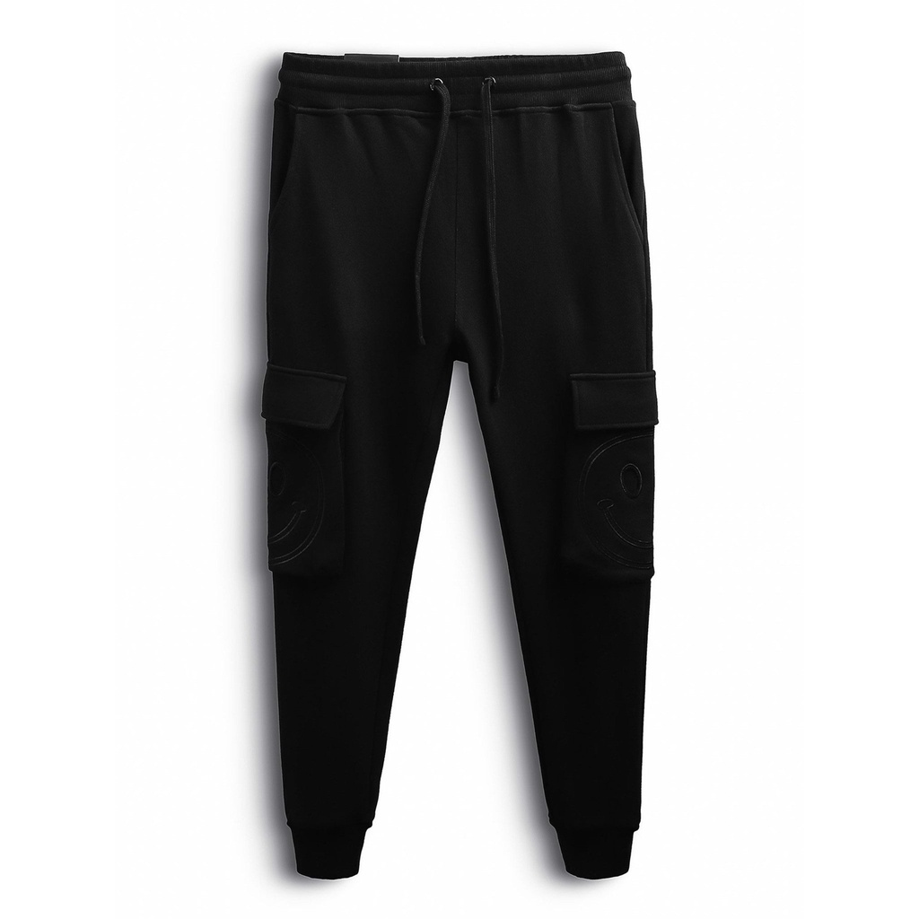 Quần Jogger Nam INF Phối Túi In Hình 2M ,Vải Nỉ Chân Cua Co Giãn JG001723, SOMEHOW