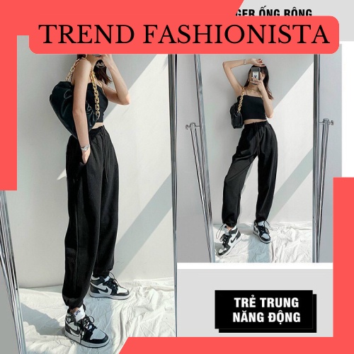 Quần thể thao nam nữ boomber chất nỉ bông mềm mịn quần thể thao nam