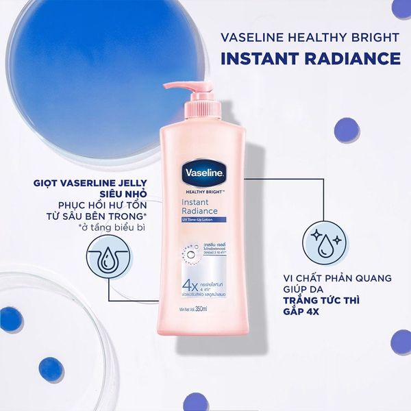 Sữa dưỡng thể trắng da Vaseline Healthy White Perfect 10