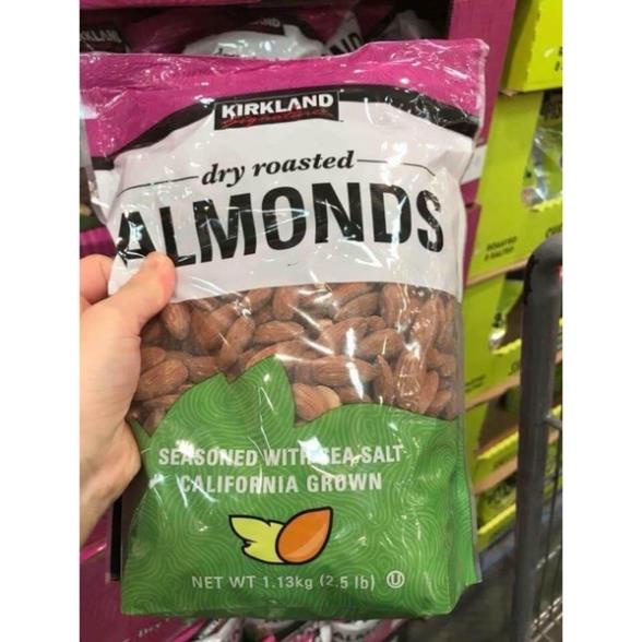 Hạt hạnh nhân rang Kirkland Signature Dry Roasted Almonds 1.13kg