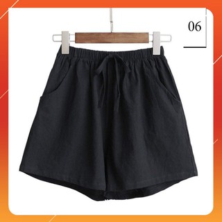Quần đùi, quần short nữ chất đũi mặc siêu mát