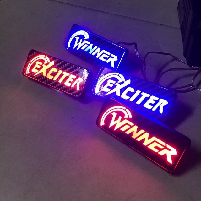 Chữ đèn led gắn dè xe exciter và winner