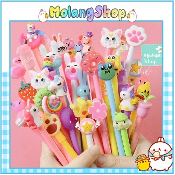 Bút gel nước hoạt hình dễ thương Molangshop