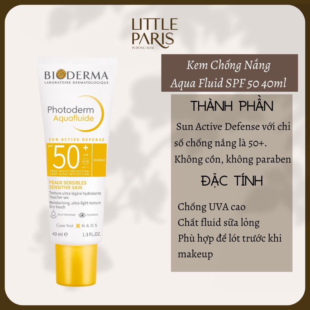 Kem chống nắng Bio Aqua Fluid Photomax SPF 50 | Hàng nội dịa Pháp