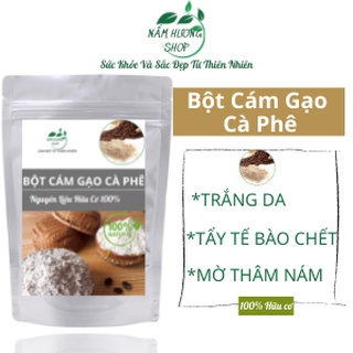 100gr bột cám gạo cà phê nguyên chất - handmade