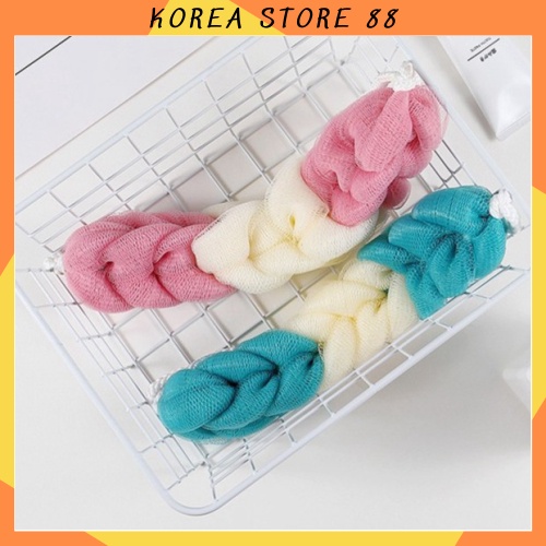 (Rẻ Vô địch) Bông Tắm Lưới Dài Tạo Bọt Siêu Mềm Mịn 88265 KOREA STORE