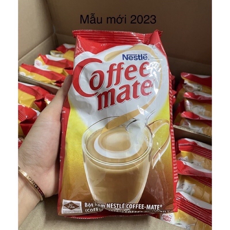 Bột kem nestle cofee mate pha cafe và trà sữa 453,7g (date mới)