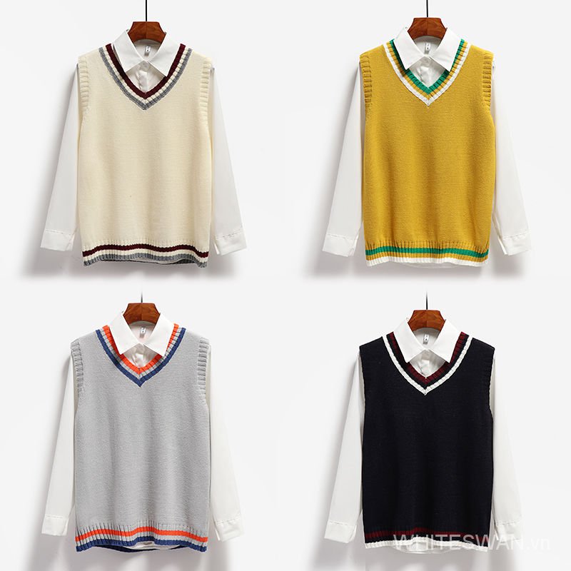 Áo Len Không Tay Cổ V Thời Trang Dành Cho Nữ | BigBuy360 - bigbuy360.vn