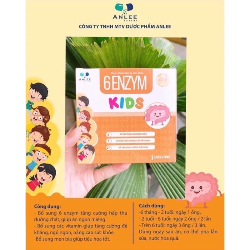 Bộ đôi Green Biotics & Enzym Kids - Men Bào Tử Lợi Khuẩn, Hỗ Trợ Tiêu Hóa Giúp Bé Ăn Ngon