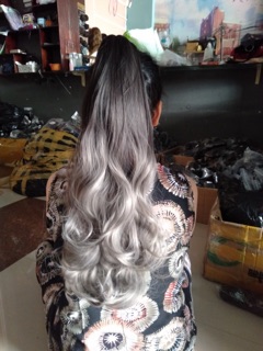 Ngoặm tóc giả omber khói🥰❤️freeship