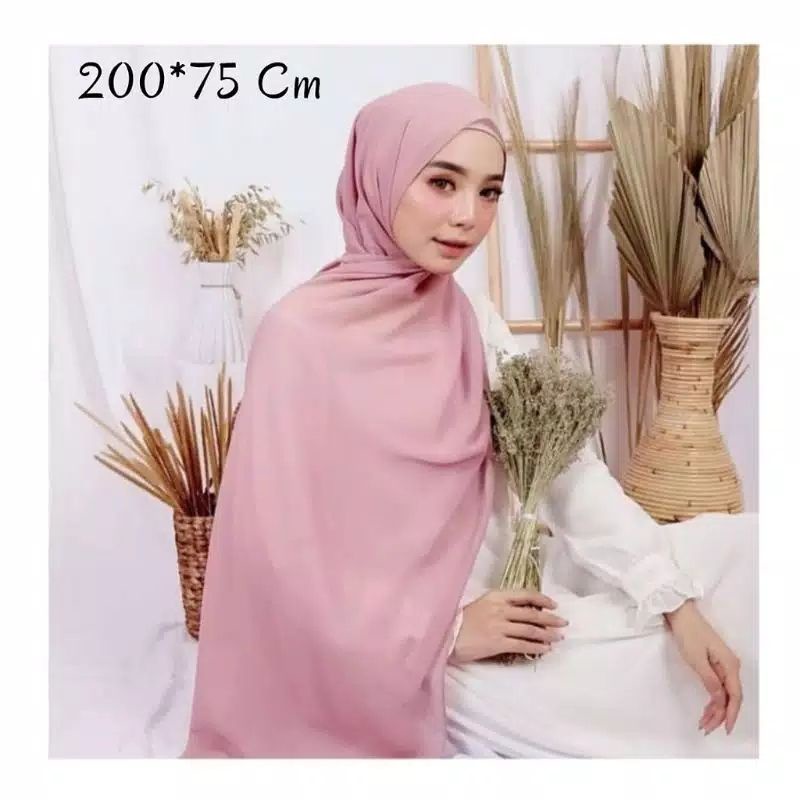 Khăn Trùm Đầu Hijab 200x75 Pashmina