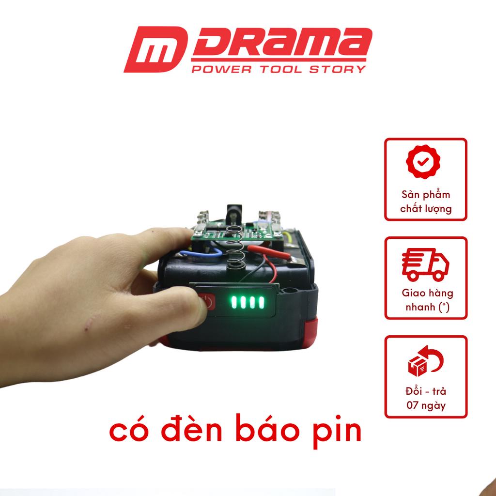 Máy Siết bulong DRAMA D5178 Pin dung lượng cao đầu 2 trong 1 tiện dụng đa năng