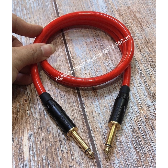 dây tín hiệu 2 đầu 6 ly (6,5 ly) mạ bạc siêu chống nhiễu hàng cao cấp