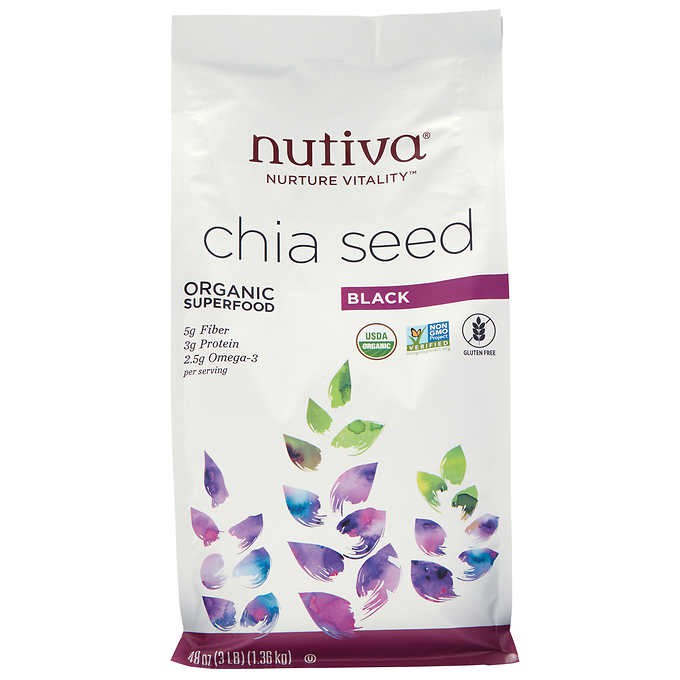 Hạt Chia Mỹ Nutiva Chia Seed Black 1.36Kg  từ Mỹ